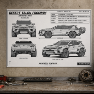 2017 Toyota RAV4 Desert Talon Program Blueprint Poster