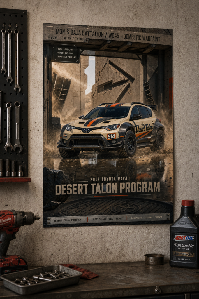 2017 Toyota RAV4 Desert Talon Program Collectible Poster