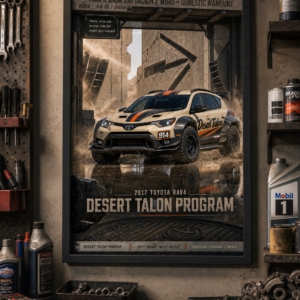 2017 Toyota RAV4 Desert Talon Program Framed Collectible Poster