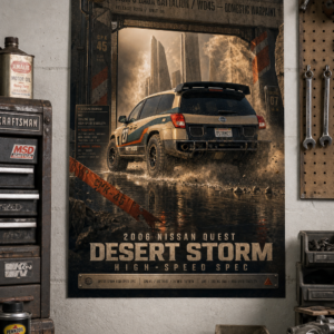 2006 Nissan Quest Desert Storm High-Speed Spec Collectible Poster