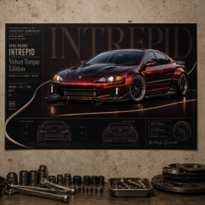 2002 Dodge Intrepid Velvet Torque Edition Collectible Poster