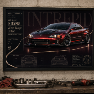 2002 Dodge Intrepid Velvet Torque Edition Framed Collectible Poster