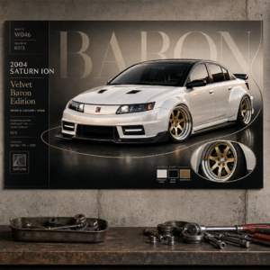2004 Saturn Ion Velvet Baron Edition Collectible Poster