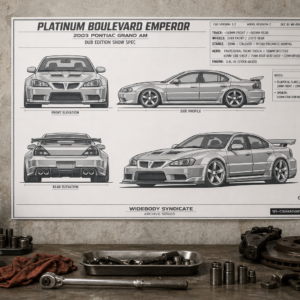 2003 Pontiac Grand Am Platinum Boulevard Emperor Collectible Poster