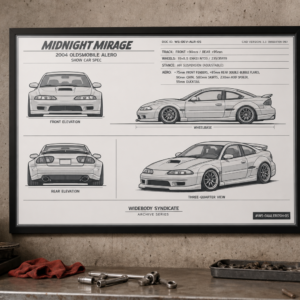 2004 Oldsmobile Alero Midnight Mirage Framed Collectible Poster