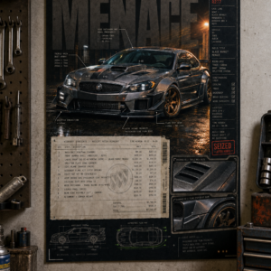 2005 Buick LaCrosse Black Market Menace Collectible Poster
