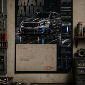 2018 Kia Sedona Black Market Marauder Collectible Poster