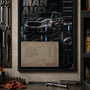 2018 Kia Sedona Black Market Marauder Framed Collectible Poster
