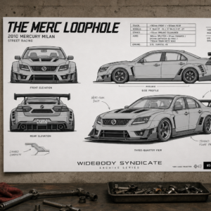 2010 Mercury Milan The Merc Loophole Blueprint Poster