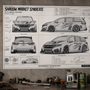 2017 Honda Odyssey Shadow Market Syndicate Collectible Poster