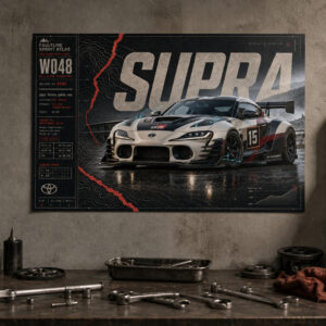 2026 Toyota Supra Mk5 Hilltop Sprint Reaver Collectible Poster
