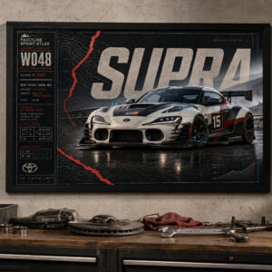 2026 Toyota Supra Mk5 Hilltop Sprint Reaver Framed Collectible Poster