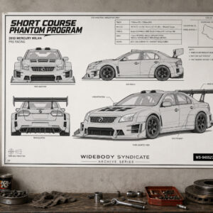 2010 Mercury Milan Short Course Phantom Program Blueprint Poster