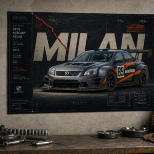 2010 Mercury Milan Short Course Phantom Program Collectible Poster