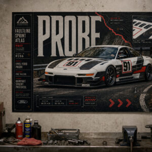 1995 Ford Probe Rampart Sprint Protocol Collectible Poster