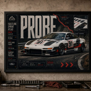 1995 Ford Probe Rampart Sprint Protocol Framed Collectible Poster