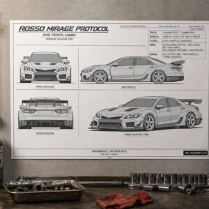 2010 Toyota Camry Rosso Mirage Protocol Collectible Poster