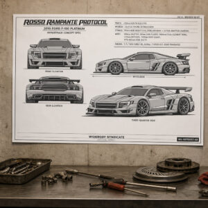 2010 Ford F-150 Platinum Rosso Rampante Protocol Collectible Poster