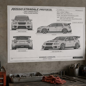 2007 Honda Pilot Rosso Stradale Protocol Collectible Poster