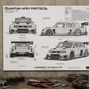 2009 Nissan Cube Quantum Apex Protocol Blueprint Poster