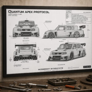 2009 Nissan Cube Quantum Apex Protocol Framed Blueprint Poster