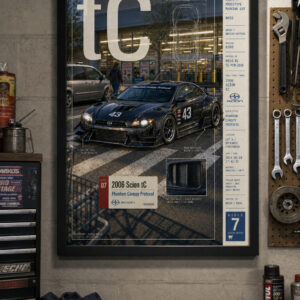 2006 Scion tC Phantom Canopy Protocol Framed Collectible Poster