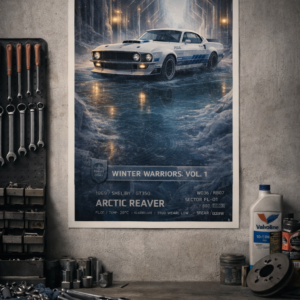 1969 Shelby GT350 Arctic Reaver Collectible Poster