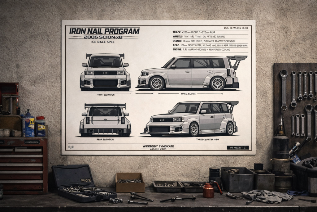 2006 Scion xB Iron Nail Program Collectible Poster