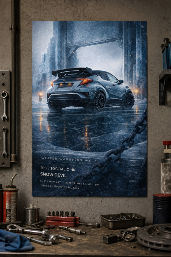 2019 Toyota C-HR Snow Devil Collectible Poster