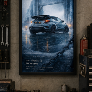 2019 Toyota C-HR Snow Devil Framed Collectible Poster