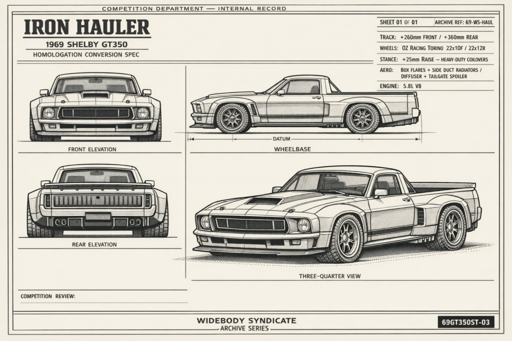 1969 Shelby GT350 blueprint
