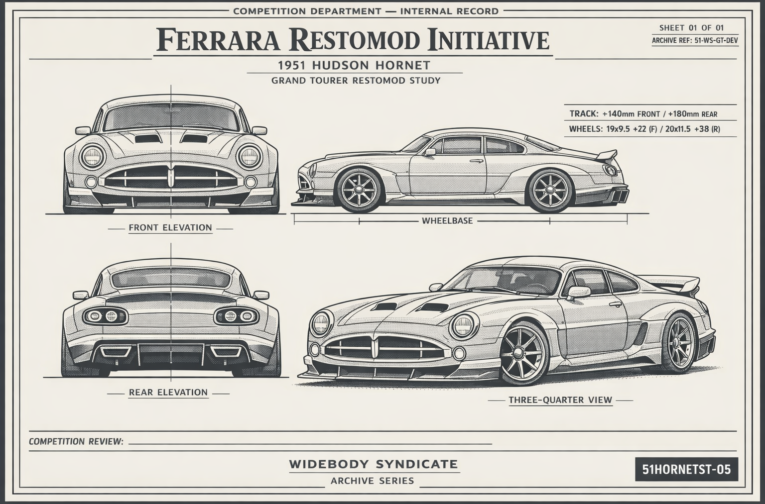 Ferrara Restomod Initiative blueprint