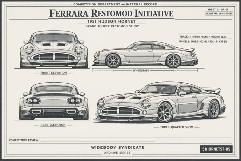 Ferrara Restomod Initiative blueprint