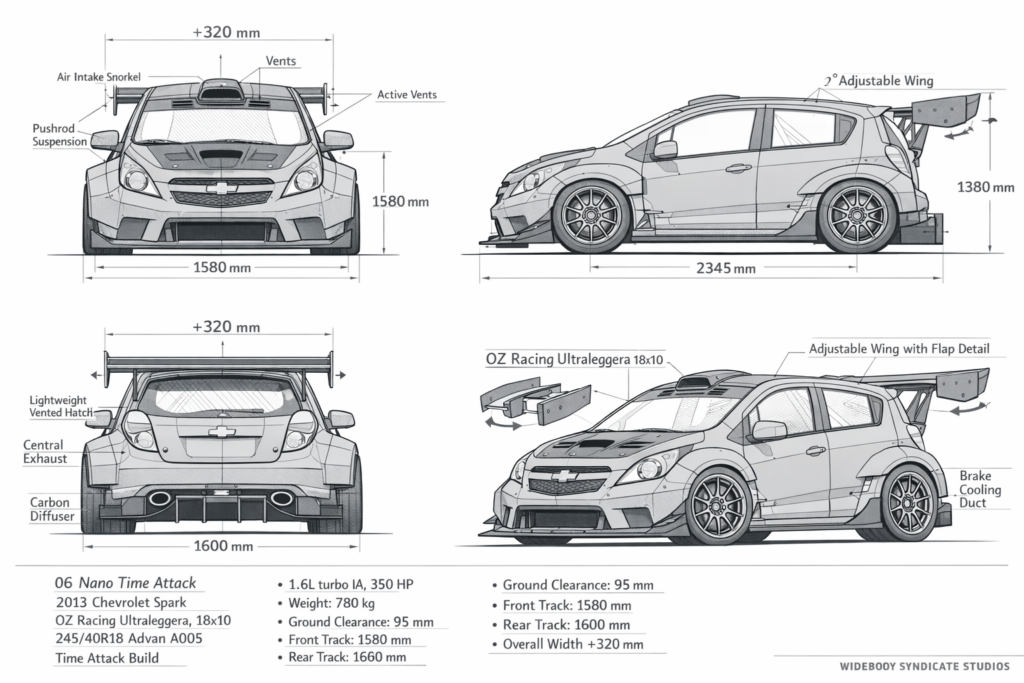 2013 Chevrolet Spark — Nano Time Attack blueprint
