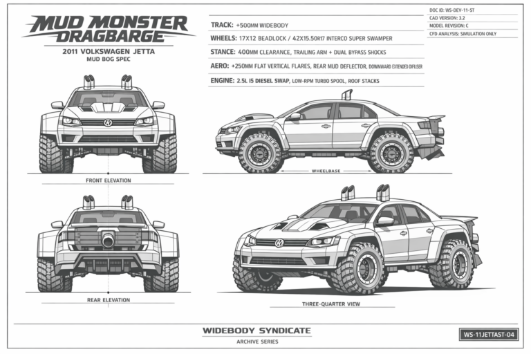 Mud Monster Dragbarge blueprint