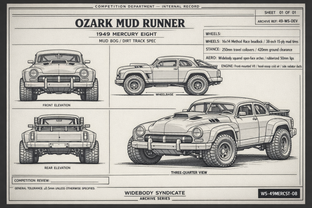 1949 Mercury Eight — Ozark Mud Runner blueprint