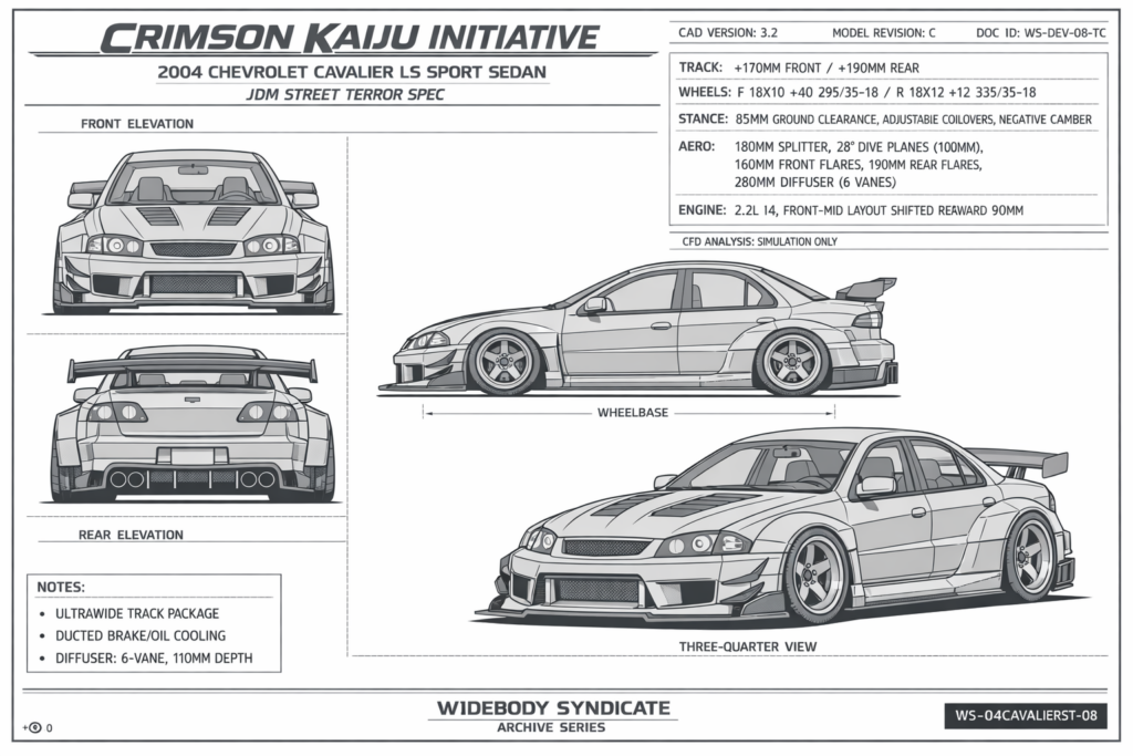 2004 Chevrolet Cavalier LS Sport Sedan blueprint