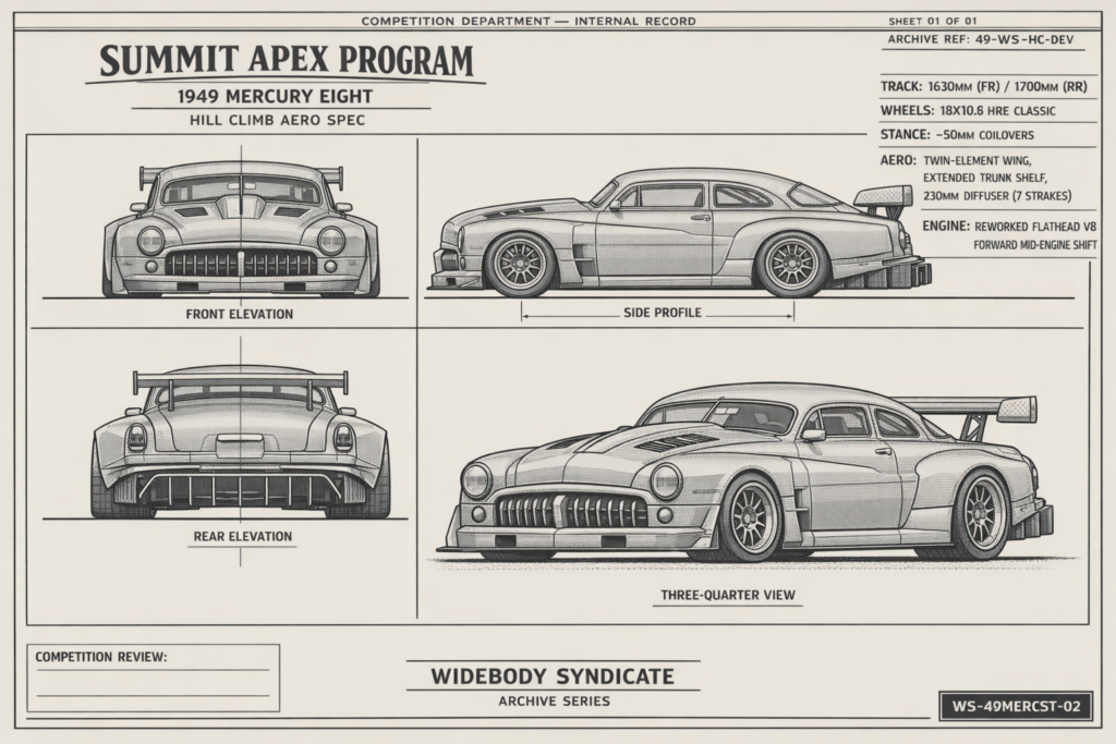 1949 Mercury Eight — Summit Apex Program blueprint