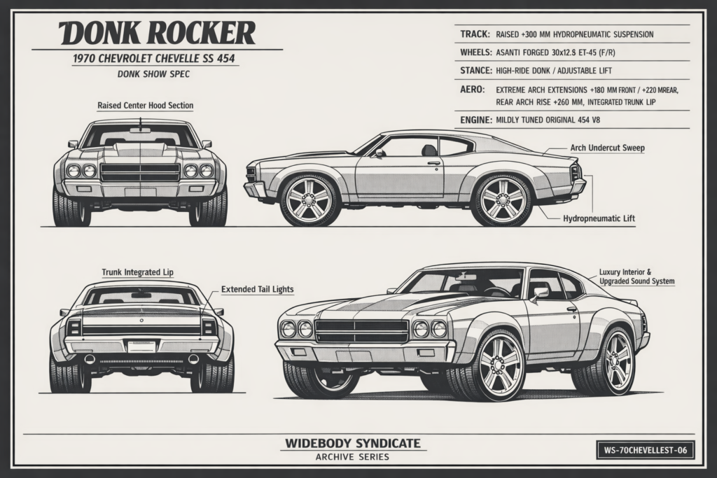 1970 Chevrolet Chevelle SS 454 — Donk Rocker blueprint