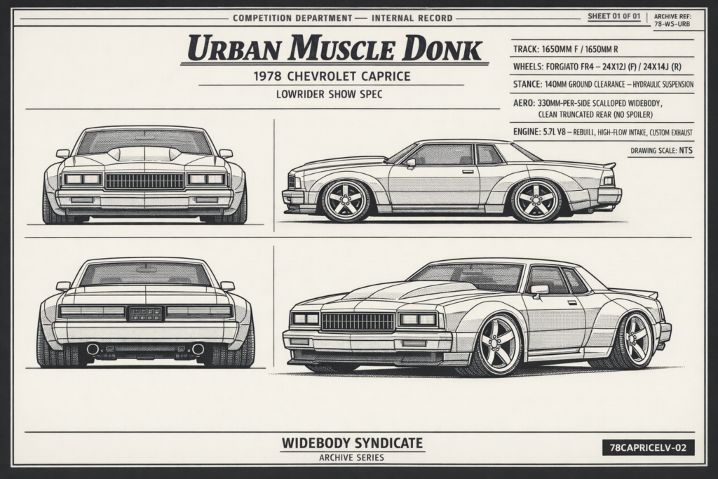 1978 Chevrolet Caprice blueprint