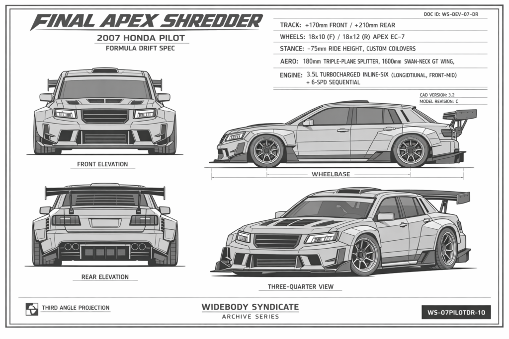 2007 Honda Pilot — Final Apex Shredder blueprint