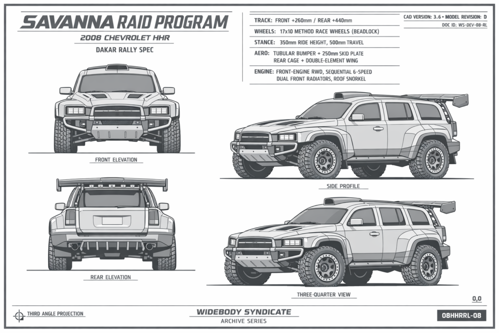 2008 Chevrolet HHR blueprint