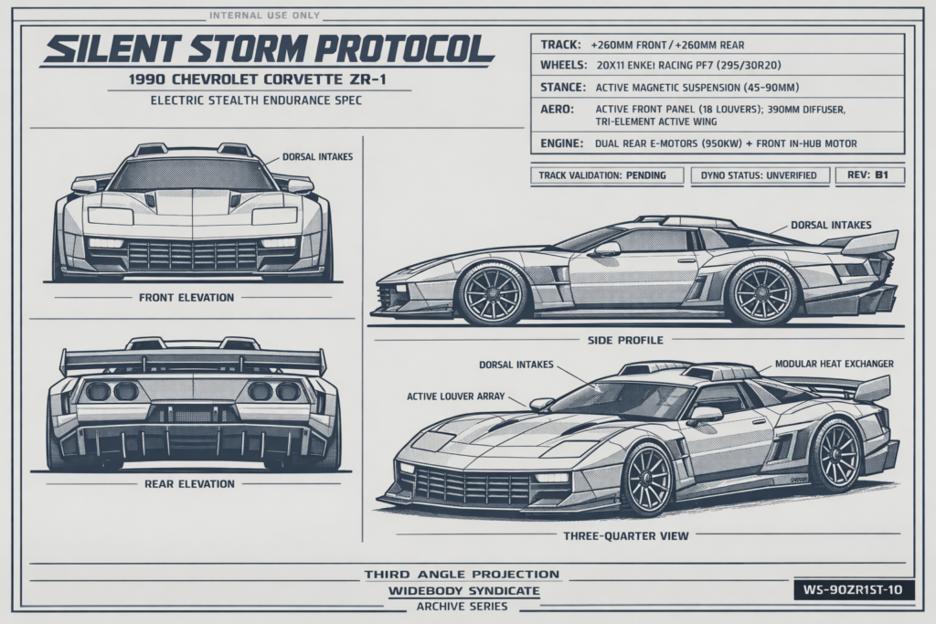 1990 Chevrolet Corvette ZR-1 blueprint