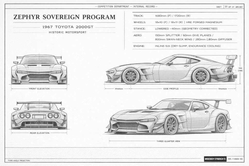 1967 Toyota 2000GT blueprint