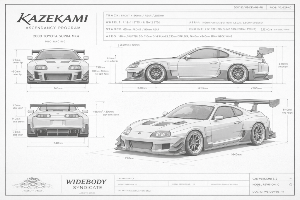 2000 Toyota Supra Mk4 — Kazekami Ascendancy Program blueprint
