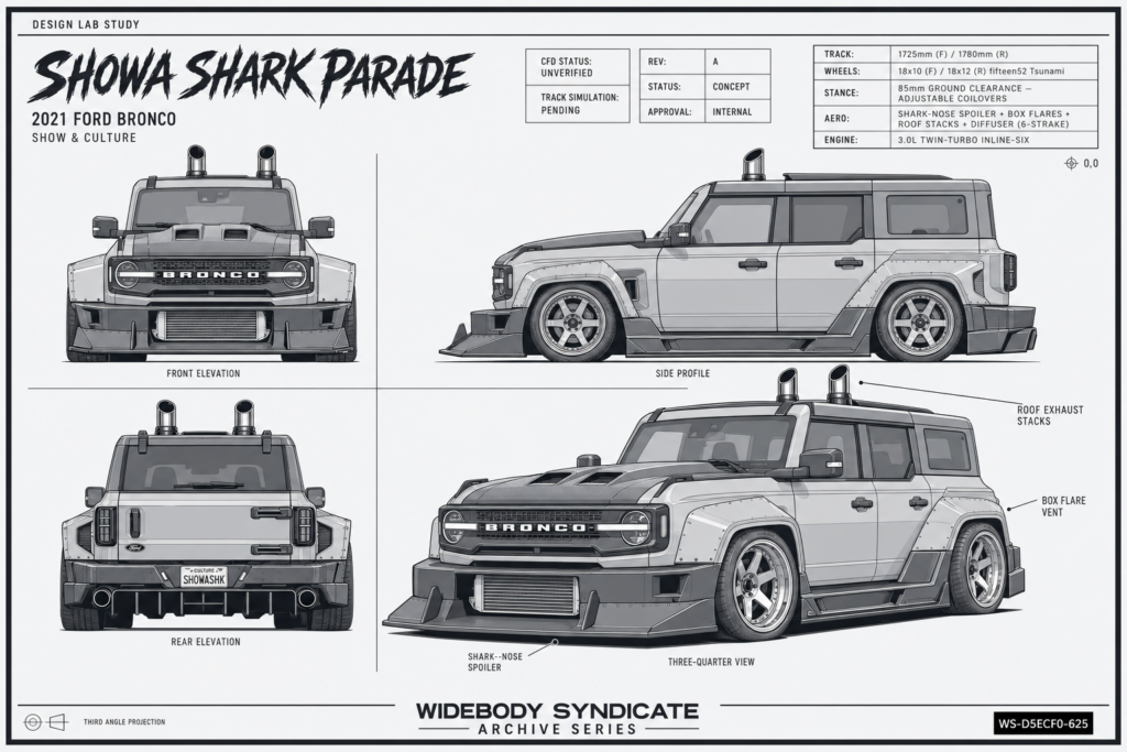 2021 Ford Bronco blueprint