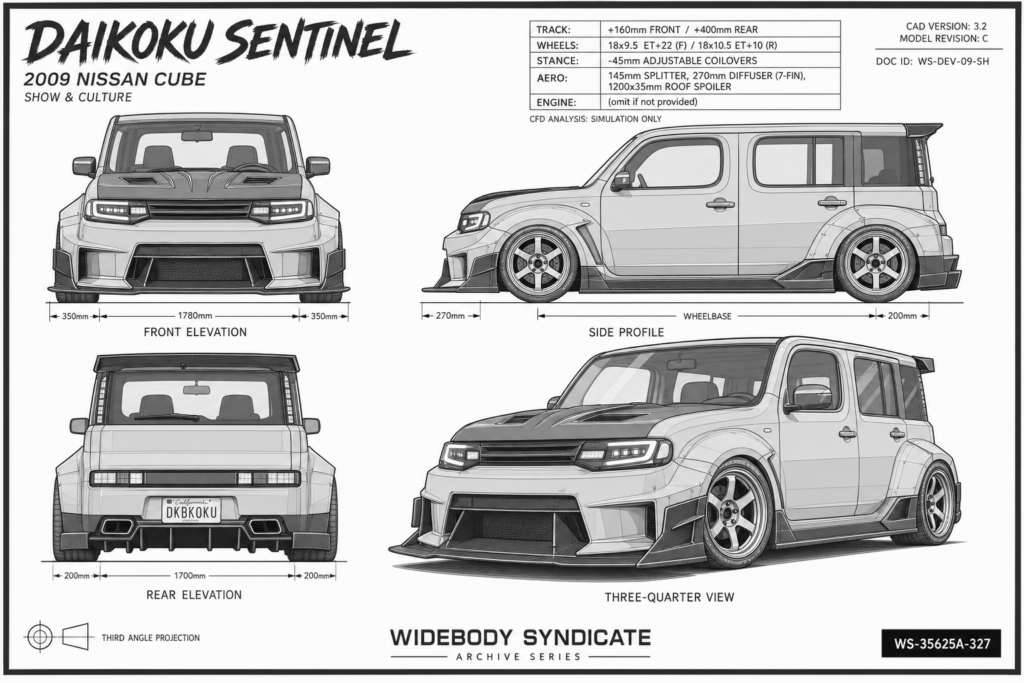 2009 Nissan Cube blueprint