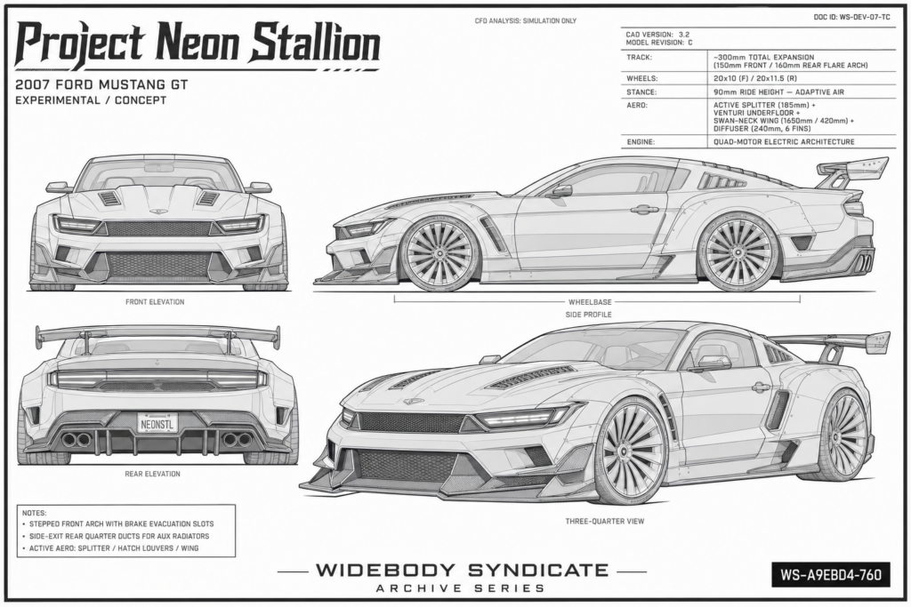 2007 Ford Mustang GT — Project Neon Stallion blueprint