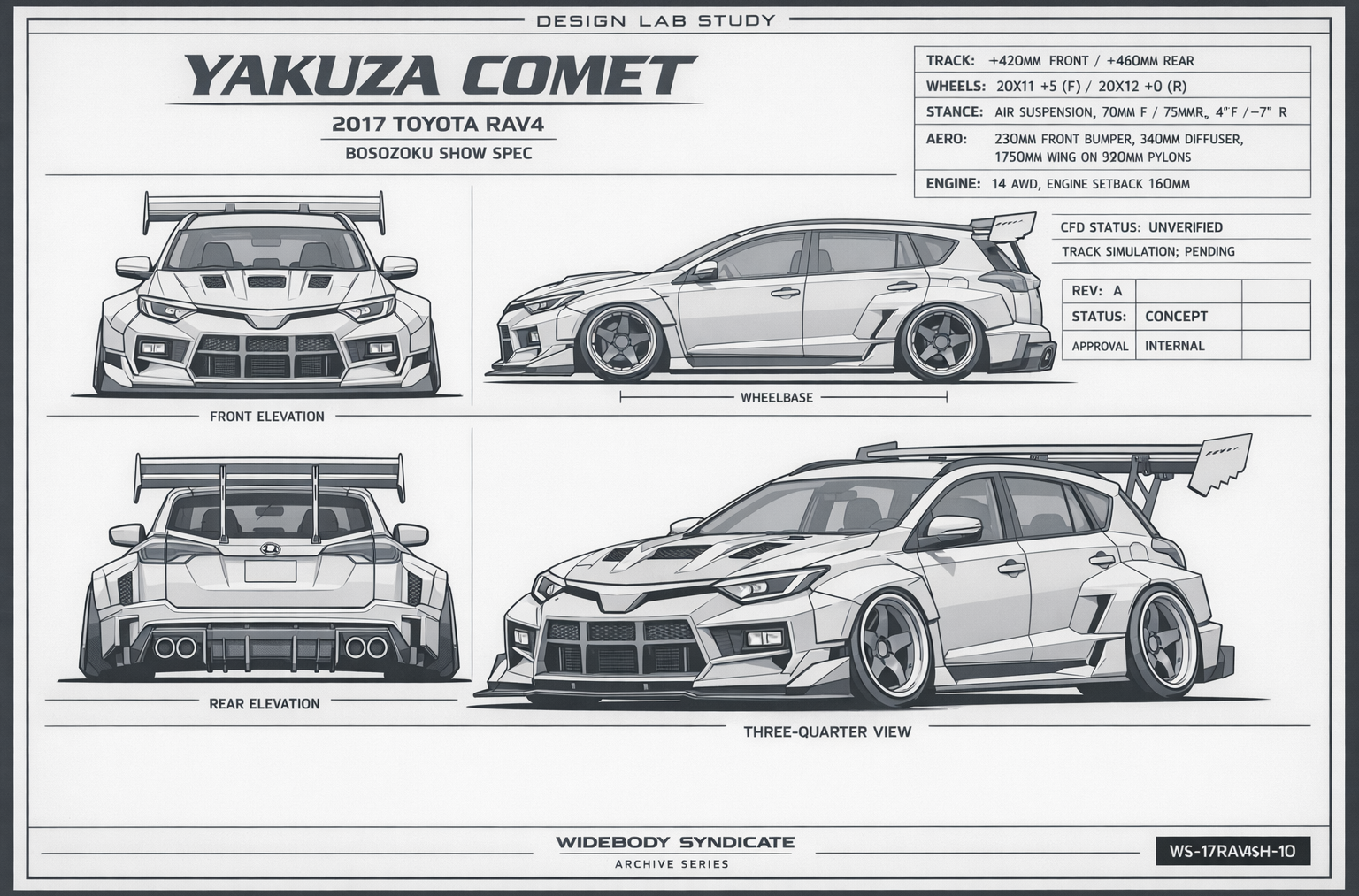 Yakuza Comet blueprint