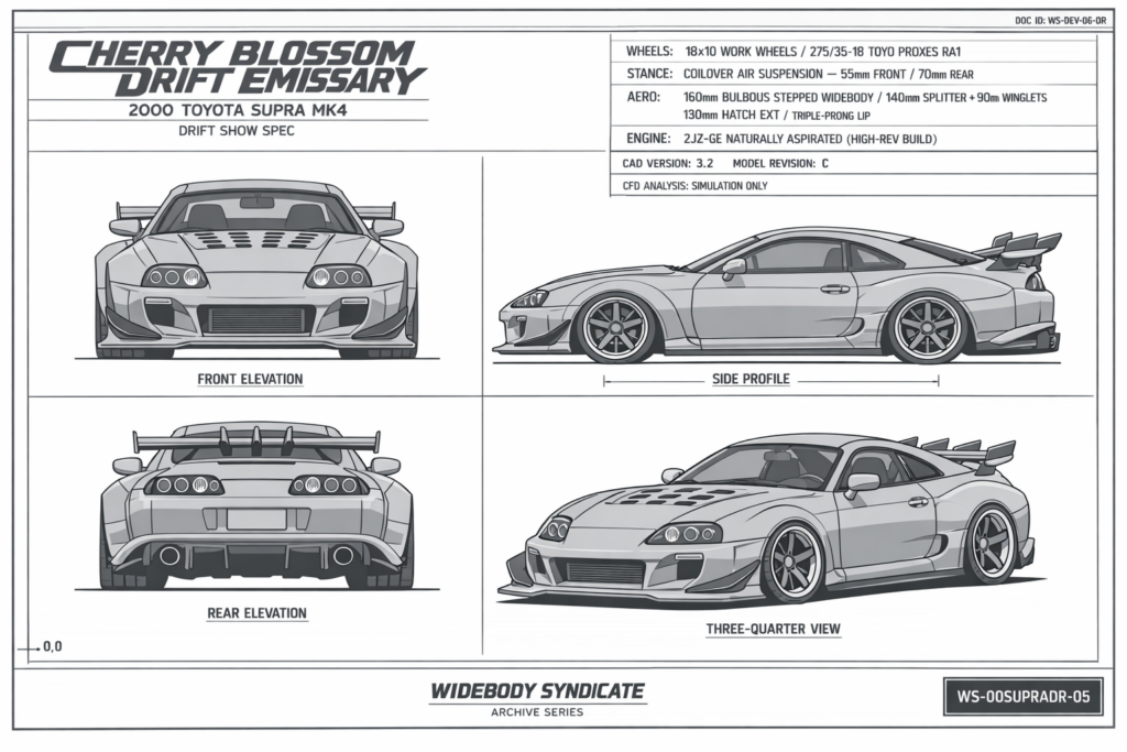 2000 Toyota Supra Mk4 blueprint